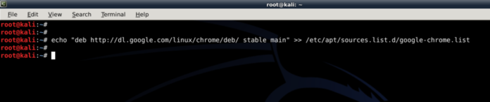 install google chrome kali linux