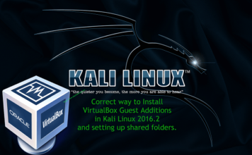 how to install guest additions virtualbox kali linux